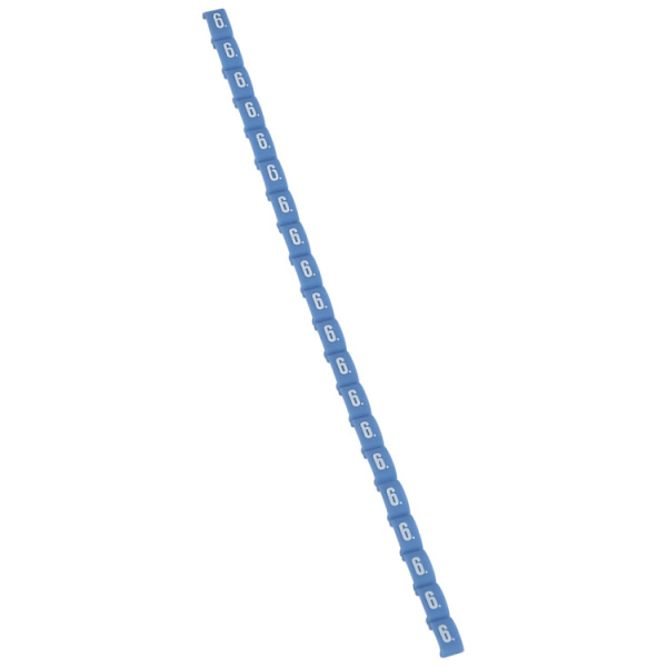 Маркер Duplix - цветовая международная кодировка - цифра 6 - синий | 038406 | Legrand