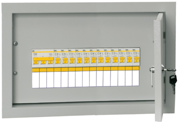 Щиток распределительный УОЩВ-3-63-12-0 36 УХЛ4 IP31 (275х450х120) | MSM10-3V-12-31 | IEK