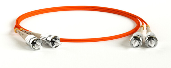 Патч-корд FC-D2-62-ST/PR-ST/PR-H-5M-LSZH-OR волоконно-оптический (шнур) MM 62.5/125, ST-ST, 2.0 мм, duplex, LSZH, 5 м | 239534 | Hyperline