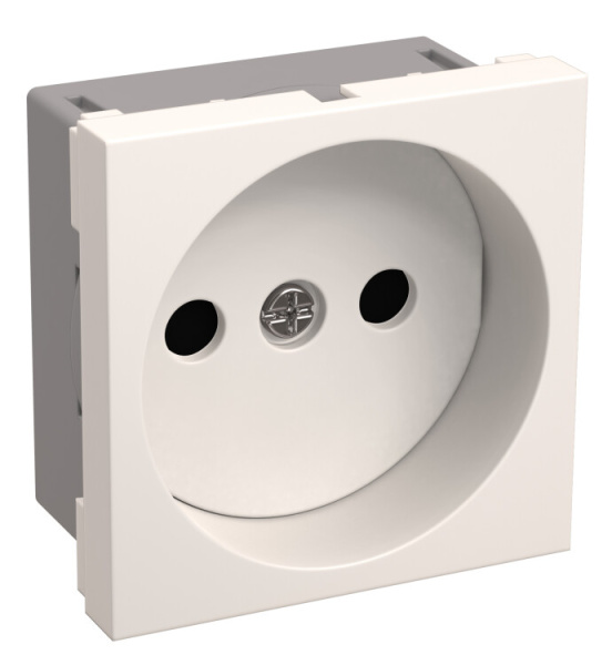 РКС-20-20-П-К Розетка без з/к 2к (на 2 модуля) ПРАЙМЕР белая | CKK-40D-RSB2-K01-K | IEK