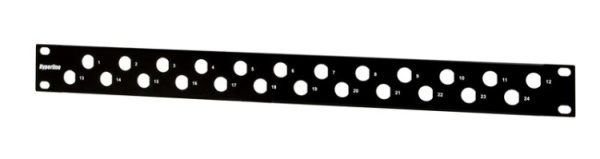 Патч-панель PPBL-BNC-19-24BNC BNC 19", 24 порта, 1U, без модулей | 27586 | Hyperline