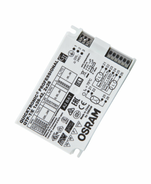 ЭПРА 1х26Вт 1-10 в QTP-T/E 1X26-42, 2X26/220-240 VS20 | 4008321537089 | Osram