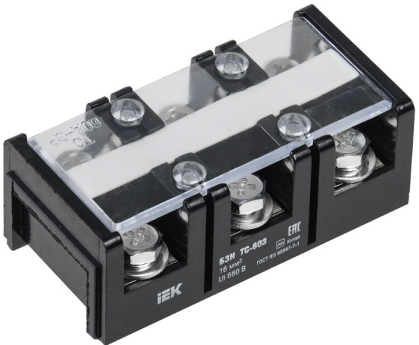 Блок зажимов БЗН ТС-3004 150 мм2 300A 4 пары | YZN42-04-150-K02 | IEK