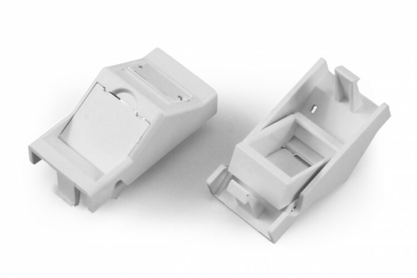 SIP2A-1K-M45-22.5 Вставка угловая 45x22.5 (аналог Mosaic) для 1 модуля формата Keystone Jack, со шторками, ROHS, белая | 247254 | Hyperline