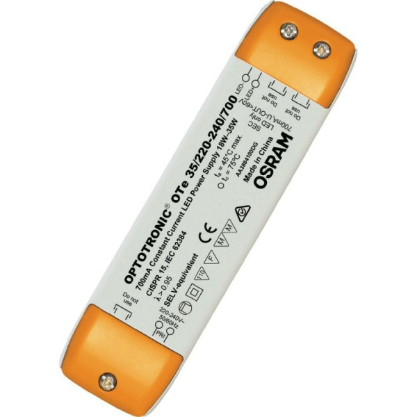 Блок питания для светодиодов динамический 35Вт 50В IP20 Indoor OTE 35/220-240/700 PC UNV1 | 4008321825520 | Osram