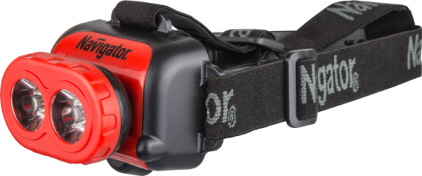 Фонарь налобный NPT-H09-3AA 2LEDx1Вт, блист. | 71847 | Navigator