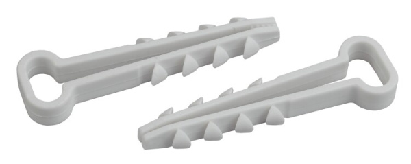 Дюбель-хомут для плоского кабеля 5-10мм белый (100шт.) (50/1500) | Б0050789 | ЭРА