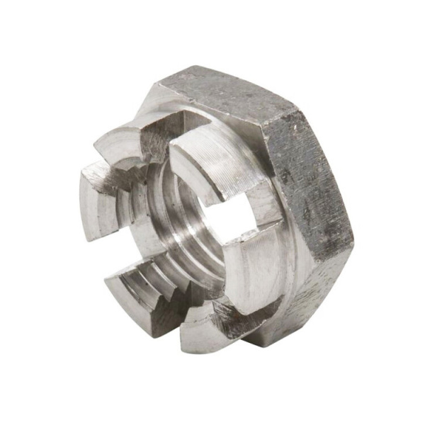 Гайка DIN 937 М20 корончатая низкая нерж. А2 (1 шт)- пакет | 144176 | Tech-KREP