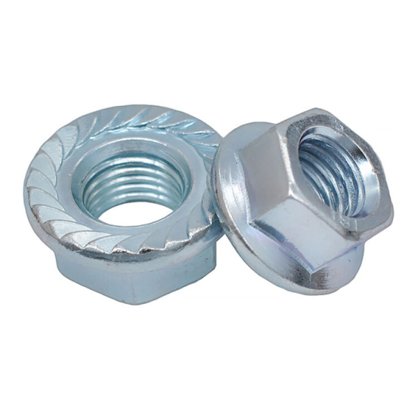 Гайка DIN6923 шестигранная оцинк. С фланцем М10 (200 шт) - пакет ( 2,14 кг) | 141613 | Tech-KREP