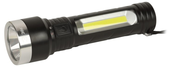 Фонарь светодиодный UA-501 универсальный, аккумуляторный, COB+LED, 5 Вт, резина | Б0052743 | ЭРА
