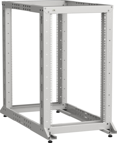 ITK LINEA F Стойка 2-рамная 37U 600х600-1000мм серая | LF35-37U61-2GM | ITK