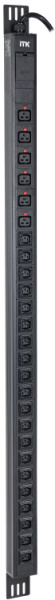 ITK PDU верт. 33U 1ф 32А 20 роз. C13 6 C19 каб. 3м IEC60309 | PV22-20C13-06C19-41 | ITK