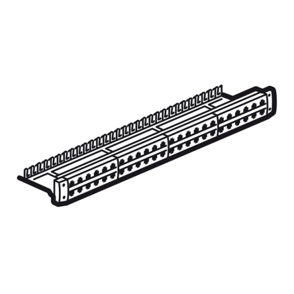 хххххПанель в сборе - 1 U - контакты 3-6 / 4-5 - цифровая линия - LCS? | 033531 | Legrand