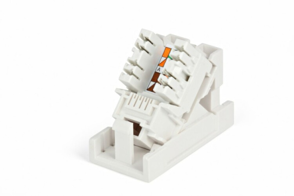 SIP2K-C6-M45-22.5 Розетка (вставка) 45x22,5 (аналог Mosaic) с наклонным модулем RJ-45 категории 6 | 35211 | Hyperline