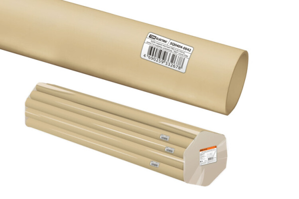 Труба гладкая жесткая ПВХ d 20 (104 м) длина 2 м индивид. штрихкод, "ЭКО" сосна | SQ0404-0042 | TDM