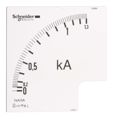 ШКАЛА, 0-1000 A, ДЛЯ АМПЕРМЕТРА 16074 | 16084 | Schneider Electric