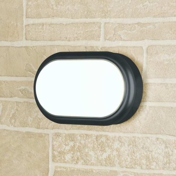 LTB05 LED 18W Forssa черный пылевлагозащищенный светильник овал IP54 | a037933 | Elektrostandard