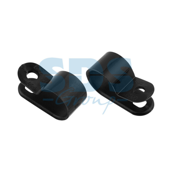 Кабельная скоба под винт 12 мм, черная, упаковка 50 шт. | 07-4412-1 | REXANT