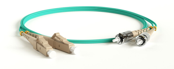 Патч-корд FC-D2-504-LC/PR-ST/PR-H-10M-LSZH-AQ (FC-504-ST-LC-40G-10M)вол.-оптич.(шнур) MM 50/125(OM4),LC-ST,duplex,LSZH,10м | 45920 | Hyperline