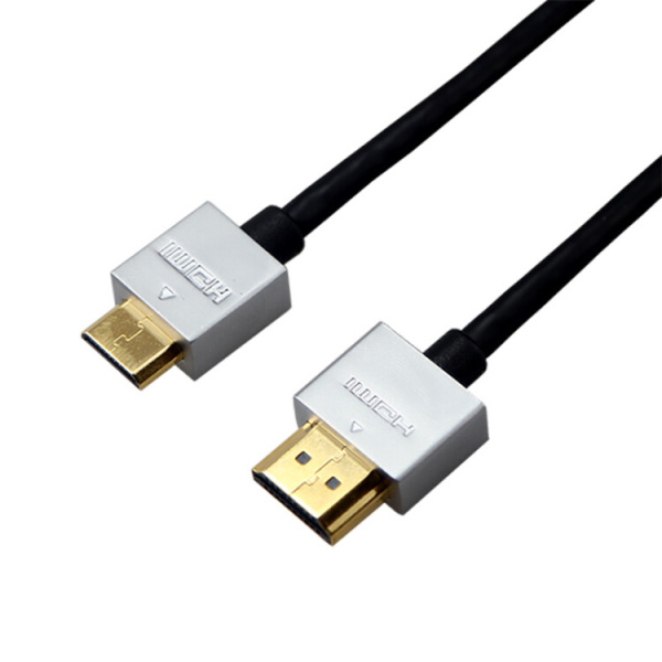 Шнур mini HDMI - HDMI, длина 1,5 метра Ultra Slim (GOLD) (блистер) | 17-6713 | REXANT