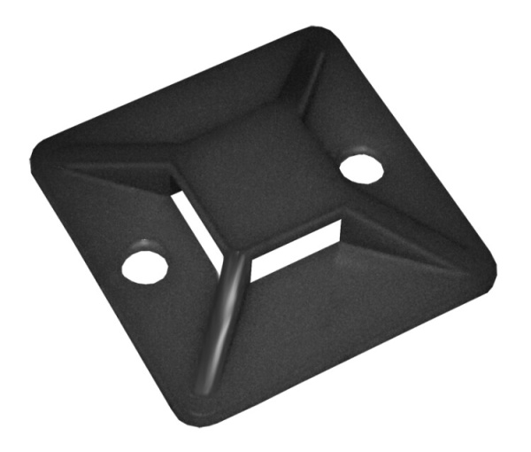 Площадка самоклеящаяся 25х25 черная под хомуты (20шт) | UHP31-25-020 | IEK