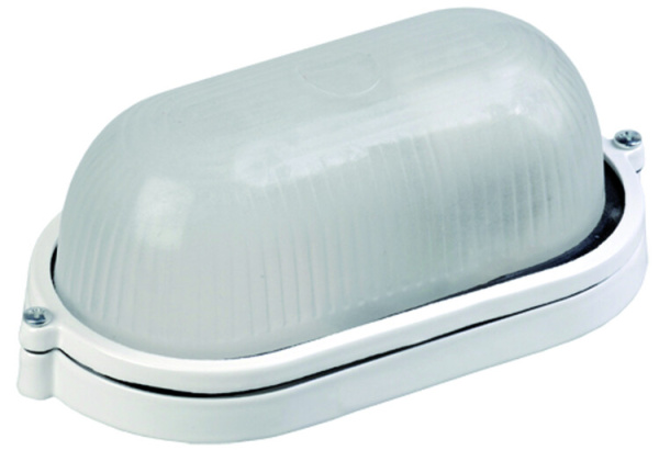 Светильник для ЖКХ НПП 1401 60Вт Е27 IP54 белый/овал | LNPP0-1401-1-060-K01 | IEK