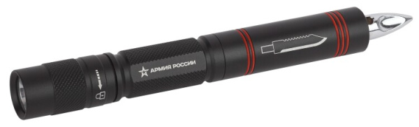 Фонарь универсальный 1хLED 1xAA MB-603 Кастет АРМИЯ РОССИИ 1,5Вт нож, молоток | Б0030196 | ЭРА