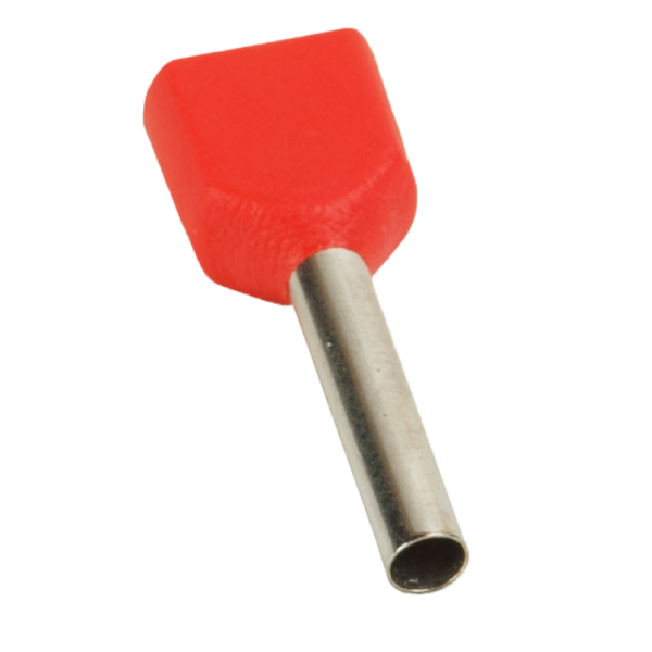 Наконечник штыревой втулочный под два провода OptiKit T-Shv2-PVC- 1,5-12(100шт) | 278048 | КЭАЗ