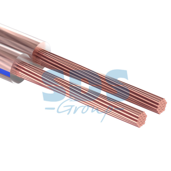 Кабель акустический 2х0,50 мм? прозрачный BLUELINE (м. бухта 10 м) | 01-6203-3-10 | REXANT