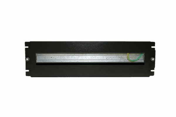 BPB19-PS-3U-RAL9005 Панель с DIN-рейкой с регулируемой глубиной установки, 19", 3U, 22 места, цвет черный (RAL 9005) | 437075 | Hyperline