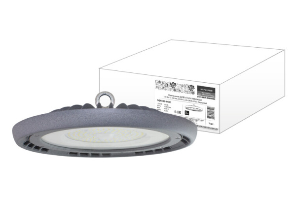 Светильник светодиодный промышленный подвесной ДСП-03-150 UFO ECO 150 Вт, 15 000 лм, 6500 К, 220-240 В, IP65, Народный | SQ0352-0601 | TDM