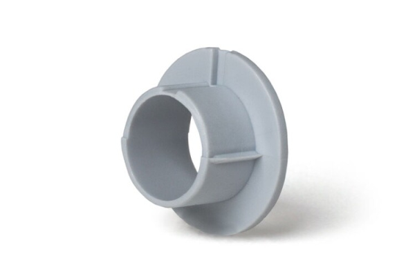 Держатель проводника круглого 6-8 мм серый, высота 16 мм, пластик с дюбелем 38 мм|70038|Ezetek