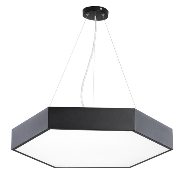 Светильник светодиодный Geometria Hexagon SPO-121-B-40K-038 38Вт 4000К 4000Лм IP40 600*600*80 черный подвесной | Б0050551 | ЭРА