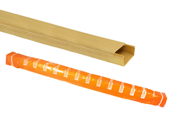 Кабель-канал 20х10 желтая сосна 3D (100м) | SQ0402-0604 | TDM