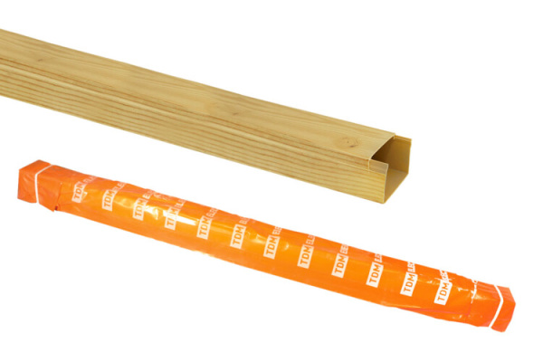 Кабель-канал 12х12 желтая сосна 3D (140м) | SQ0402-0601 | TDM