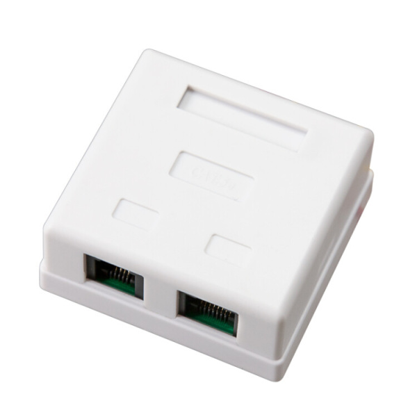 Комбинированная розетка RJ-45(8P-8C) + RJ-11(6P-4C), внешняя | 03-0120 | REXANT