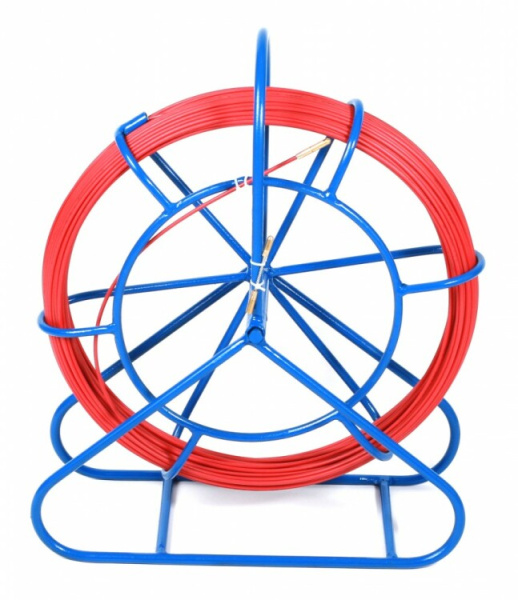 CPS-GP6.0-МС-15M Устройство для протяжки кабеля мини УЗК в металлической кассете с держателем на ножке, 15 м | 428180 | Hyperline