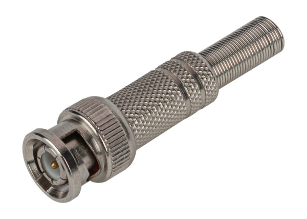 Разъем Simple RS-BNC02 штекер BNC под винт с пружиной металл | Б0048313 | ЭРА