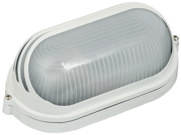 Светильник для ЖКХ НПП 1407 60Вт Е27 IP54 белый/овал ресничка | LNPP0-1407-1-060-K01 | IEK