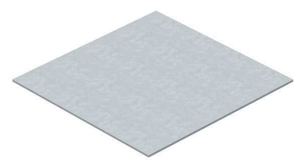 Заглушка монтажного основания прямоугольная для GES9 247x247x3 мм (сталь) (DUG B 9) | 7407180 | OBO Bettermann