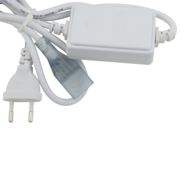 Провод электрический для подключения RBG LED лент UCX-Q220 SP4/B67-RGB WHITE 1 STICKER ULS-5050 220В. 7х14мм. | 10968 | Volpe