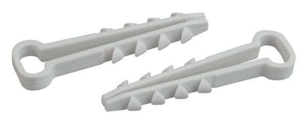 Дюбель-хомут для плоского кабеля 5-8мм белый (100шт.) (50/1500) | Б0050791 | ЭРА