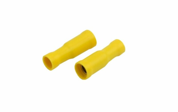 Разъем штекерный изолированный гнездо 5 мм 4-6 мм? (РШи-м 6.0-5/РШИм 5,5-6-4) желтый | 08-0232 | REXANT