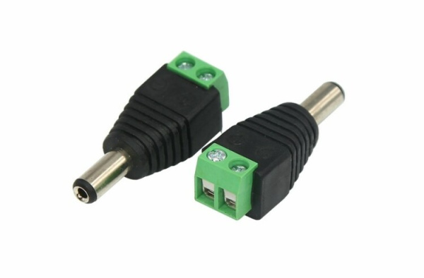 Разъем питания штекер 2.1х5.5 с клеммной колодкой (блистер) | 14-0314 | REXANT