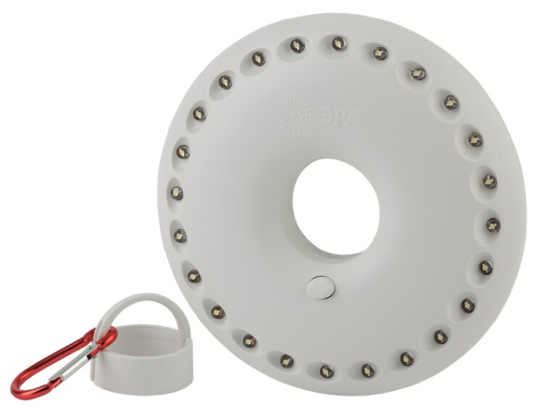 Фонарь кемпинговый 24xLED 3xAA K24 Кемпинг NEW, карабин, батареи в комплекте | Б0032282 | ЭРА