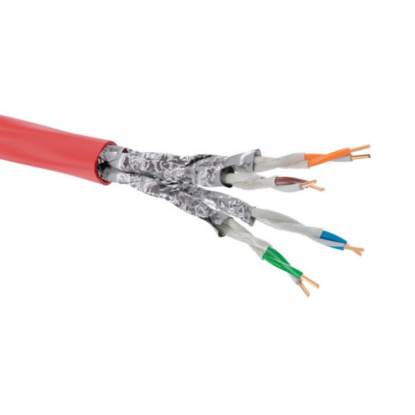 Кабель CAT 6A, U/UTP Application, нг(А)-FRHF, бухта 500м, красный | RN6AUUA04RD | DKC