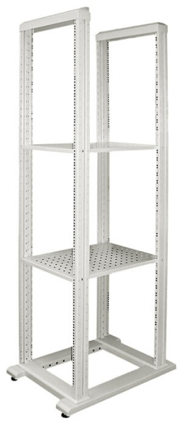 Стойка открытая WZ-6026-01-01-011 19"(проф.WZ-1718-XX-XX-000),24U,в.1185мм,ш.560мм и полезн. г.650мм,двухрамн.,сер. (RAL 7035) SRX-224 | 45722 | Zpas