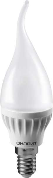 Лампа светодиодная OLL-FC37-8-230-2.7K-E14-FR | 61197 | ОНЛАЙТ