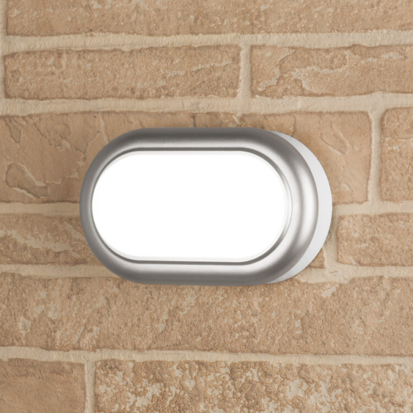 LTB03824000 8W 4000K LED 16.7 см IP54 серебро пылевлагозащищенный светильник | a037908 | Elektrostandard