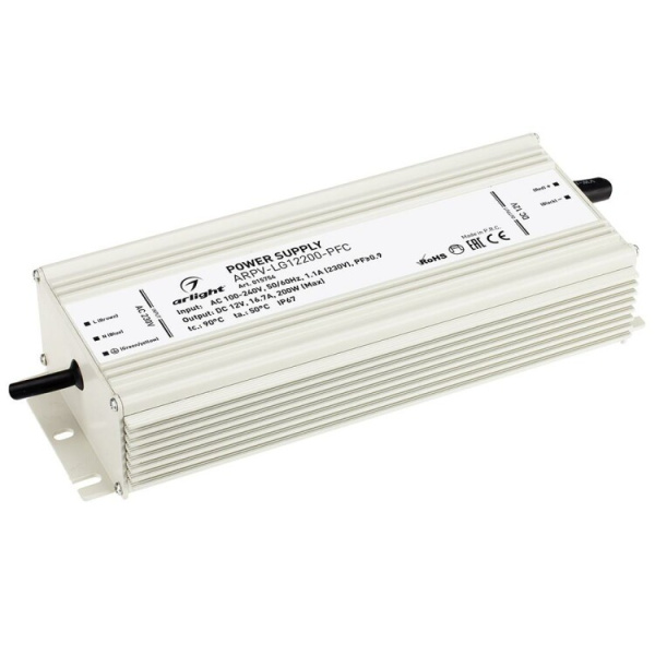 Блок питания ARPV-LG12200-PFC (12V, 16.7A, 200W) | 015754 | Arlight